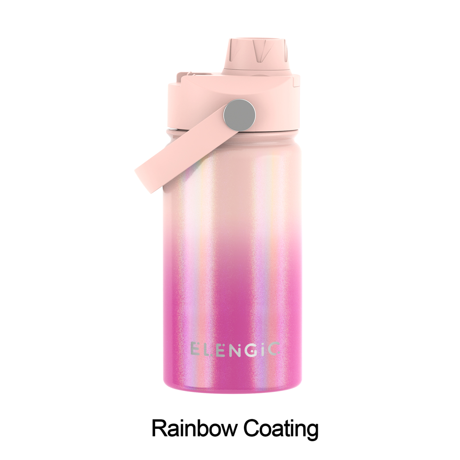 rainbow coating custom water bottle with logo for branding use